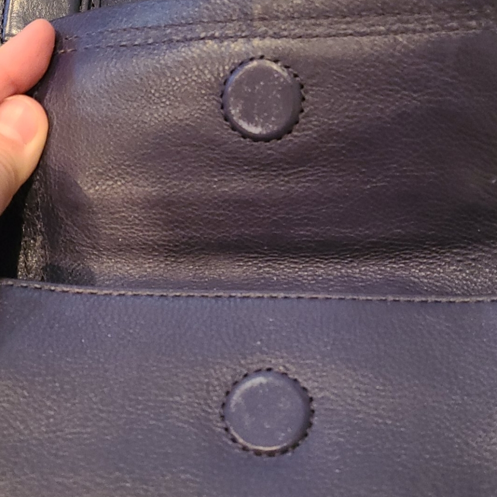 DVF Blue Harper Anna Medium Tote Bag - Picture 12 of 13